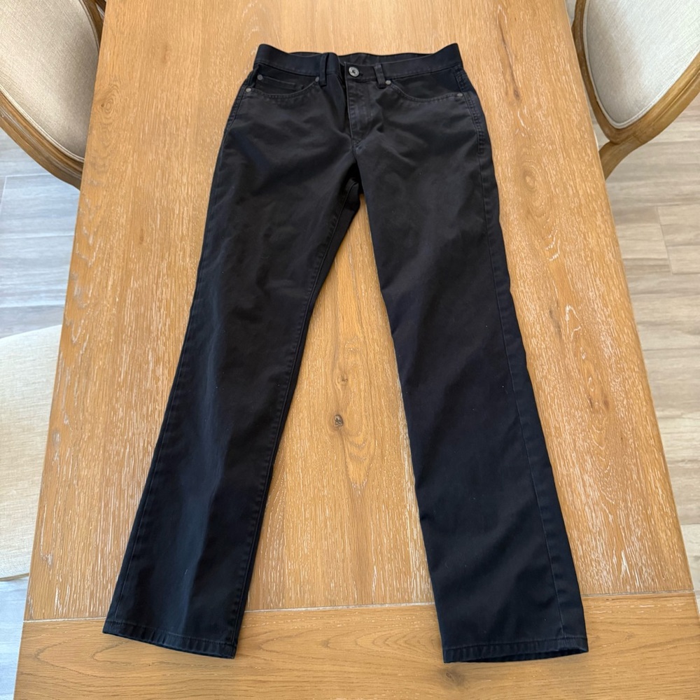 Express Men's Slim Straight Jeans - Black Photographers Pocket 30/32